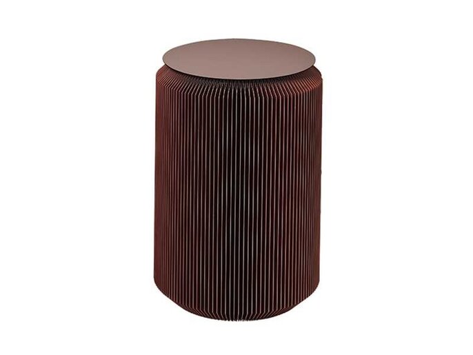 Broste Copenhagen Pam bijzettafel bruin - Ø40XH60CM