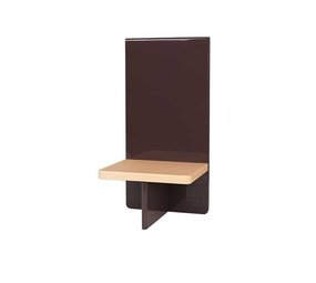 Broste Copenhagen Etagère murale Tenna aubergine - L26XL20XH52CM Broste Copenhagen Etagère murale Tenna aubergine - L26XL20XH52CM