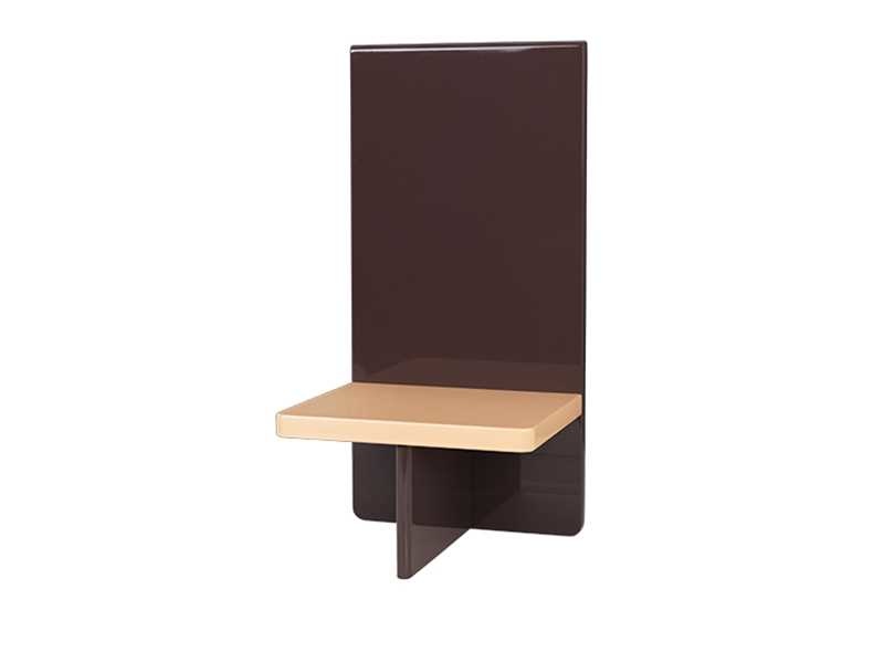 Broste Copenhagen Etagère murale Tenna aubergine - L26XL20XH52CM