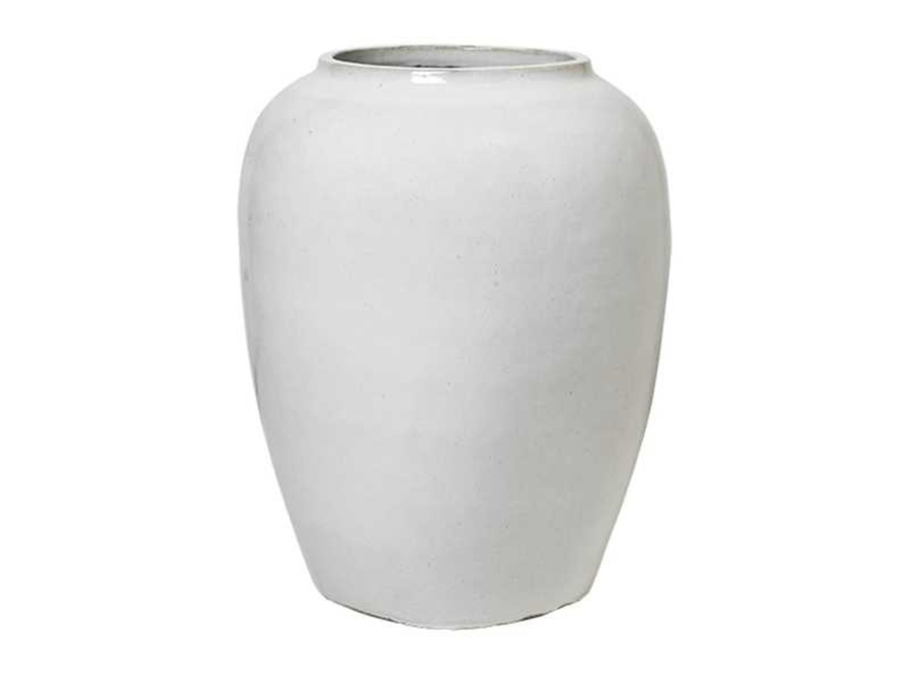 Broste Copenhagen Ray Bodenvase - cremeweiß