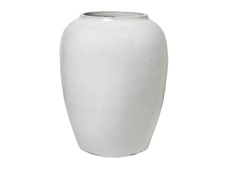 Broste Copenhagen Ray floor vase - off white