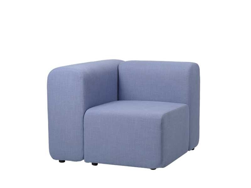 Broste Copenhagen Lagoon sofa module corner right - light blue
