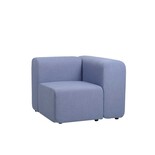 Broste Copenhagen Lagoon bank module hoek links - lichtblauw