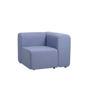 Broste Copenhagen Lagoon bank module hoek links - lichtblauw