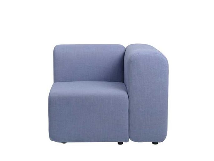 Broste Copenhagen Lagoon bank module hoek links - lichtblauw