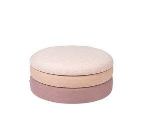 Broste Copenhagen Pouf de bassin rose - Ø68XH30CM Broste Copenhagen Pouf de bassin rose - Ø68XH30CM
