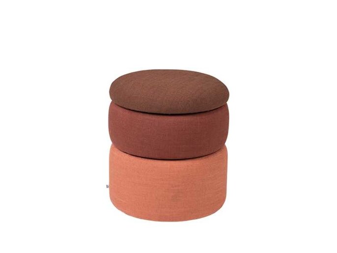 Broste Copenhagen Pouf de bassin rouille - Ø38XH42CM