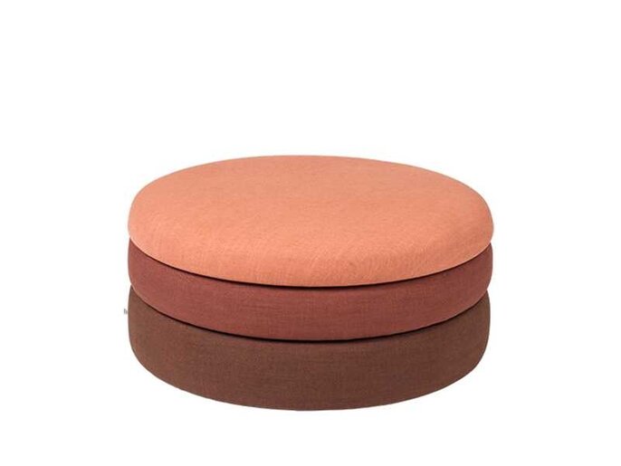 Broste Copenhagen Pond poef roest - Ø68XH30CM