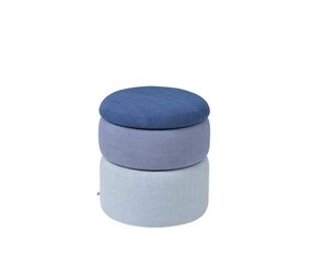 Broste Copenhagen Pouf de bassin bleu - Ø38XH42CM Broste Copenhagen Pouf de bassin bleu - Ø38XH42CM