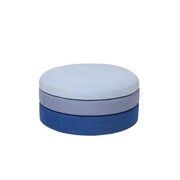 Broste Copenhagen Pond pouf blue - Ø68XH30CM Broste Copenhagen Pond pouf blue - Ø68XH30CM