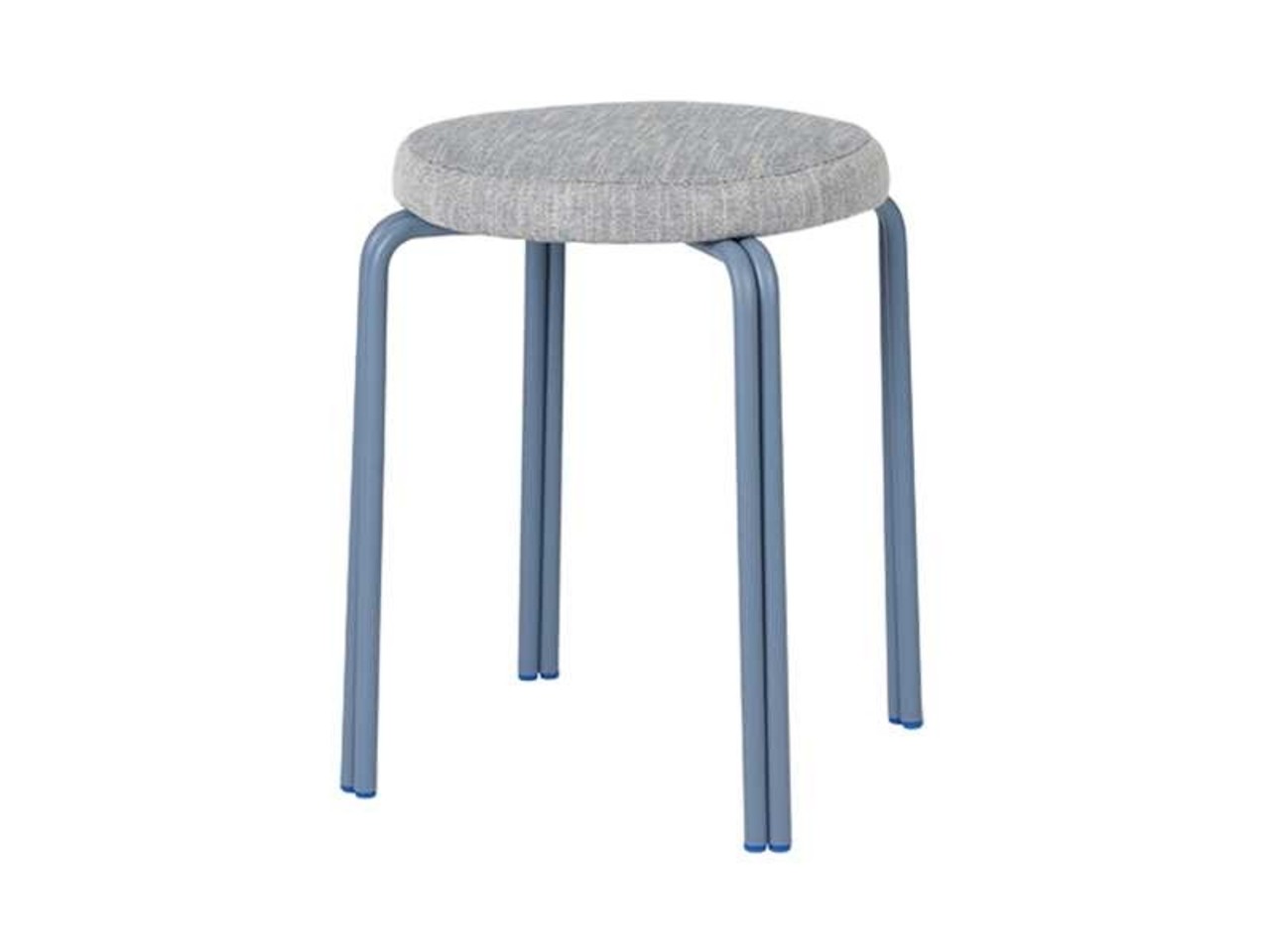Broste Copenhagen Oda Hocker Eisen/Esche Furnier - blau Broste Copenhagen Oda Hocker Eisen/Esche Furnier - blau