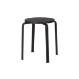 Broste Copenhagen Sgabello Oda ferro/impiallacciato frassino - nero Broste Copenhagen Sgabello Oda ferro/impiallacciato frassino - nero