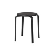 Broste Copenhagen Oda stool iron/ash veneer - black Broste Copenhagen Oda stool iron/ash veneer - black