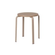 Broste Copenhagen Tabouret Oda fer/placage frêne - gris/beige Broste Copenhagen Tabouret Oda fer/placage frêne - gris/beige