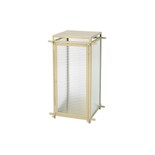 Broste Copenhagen Hoko lantaarn zand - 34X34X63cm Broste Copenhagen Hoko lantaarn zand - 34X34X63cm