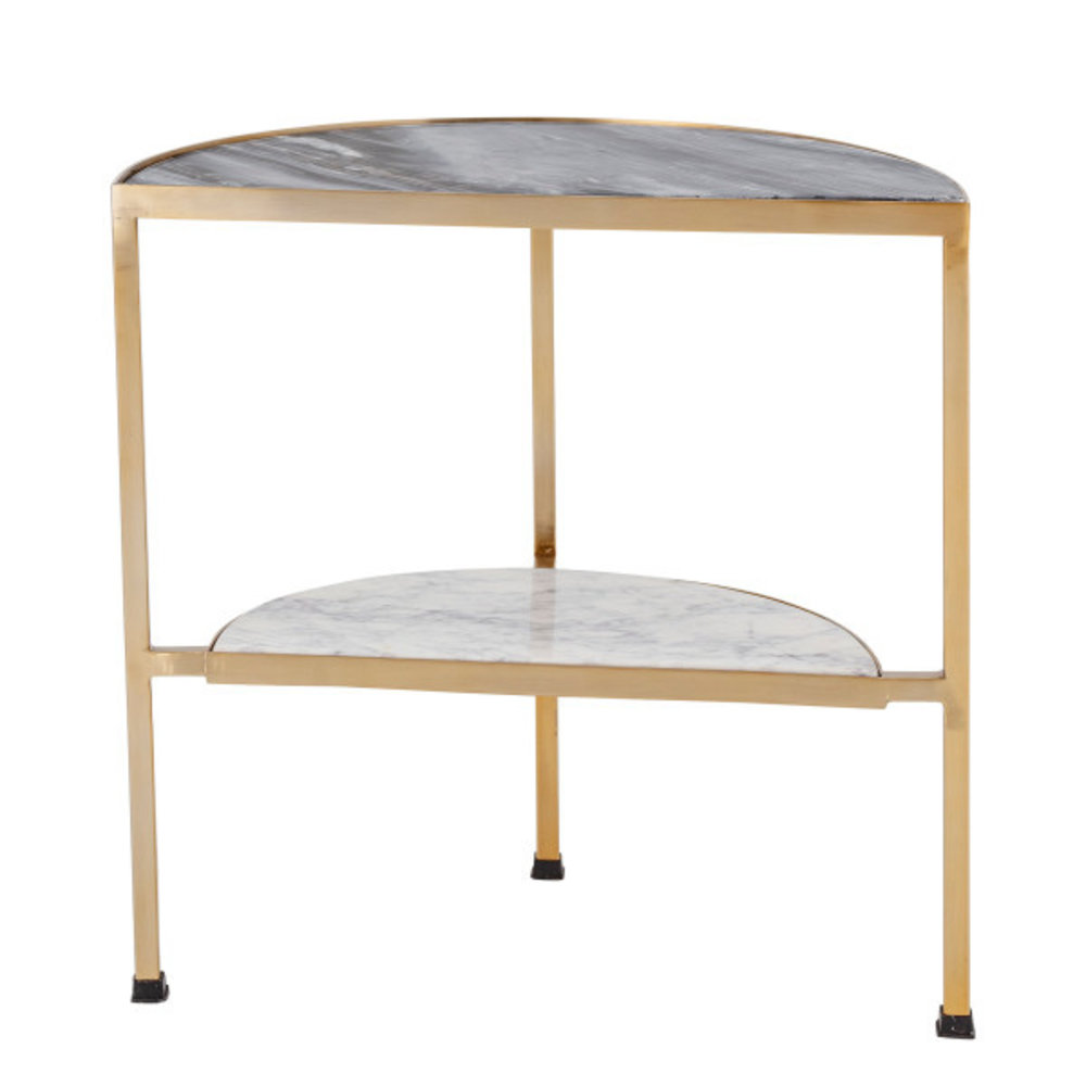 Bloomingville Clint sidebord marmor - sort