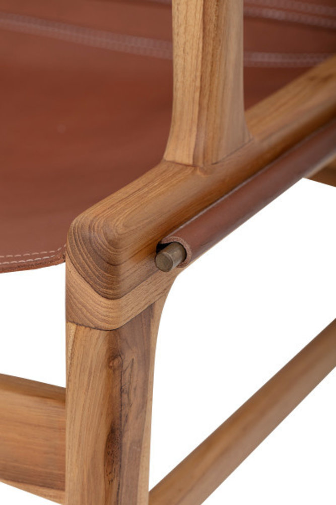 Bloomingville Ollie loungestoel - bruin Bloomingville Ollie loungestoel - bruin