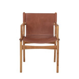 Bloomingville Ollie loungestoel - bruin Bloomingville Ollie loungestoel - bruin