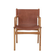 Bloomingville Ollie loungestoel - bruin Bloomingville Ollie loungestoel - bruin