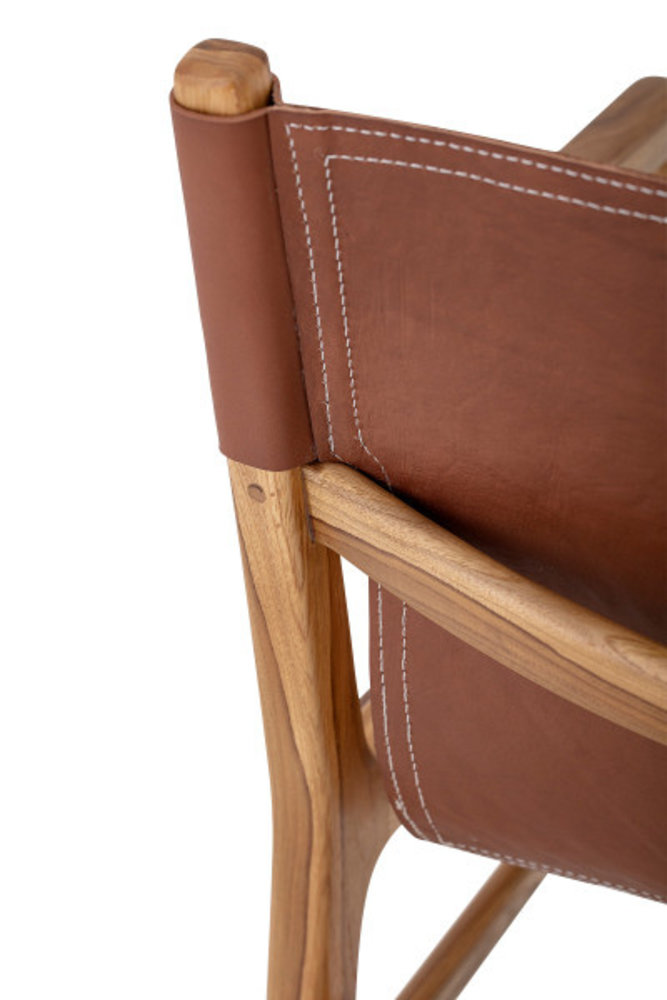 Bloomingville Ollie loungestoel - bruin Bloomingville Ollie loungestoel - bruin
