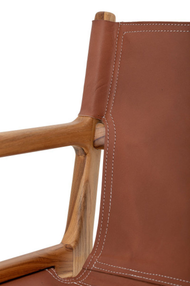 Bloomingville Ollie loungestoel - bruin Bloomingville Ollie loungestoel - bruin