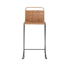 Bloomingville Sgabello da bar Gunnel in rattan - naturale