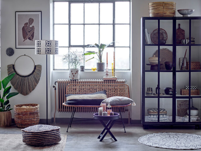 Bloomingville Haillie bank rotan- naturel
