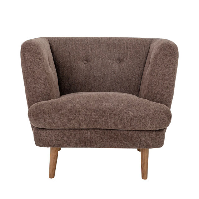 Bloomingville Elliot loungestoel - bruin