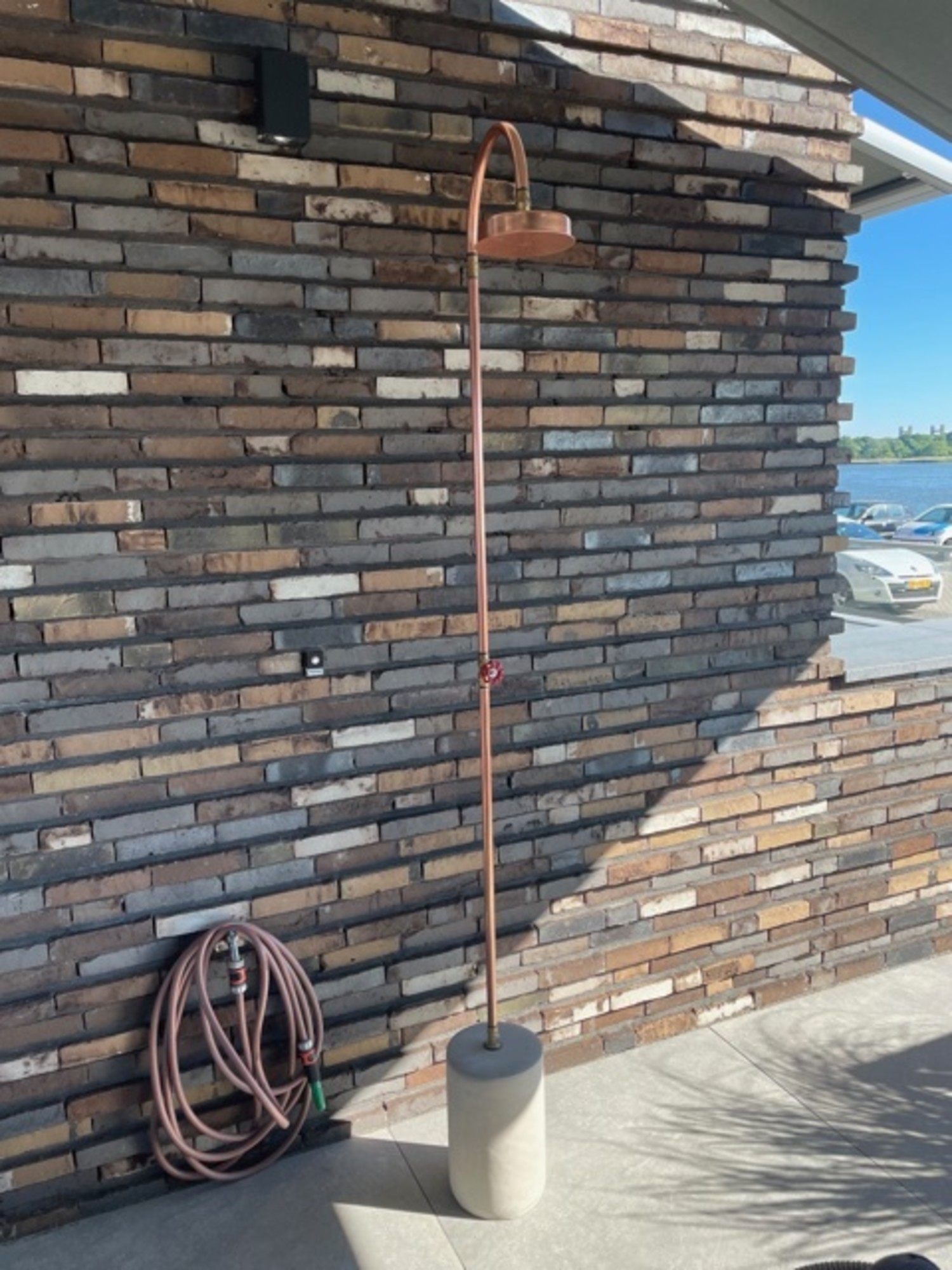 Seletti Aquart Outdoor shower copper / concrete LIVING AND CO.