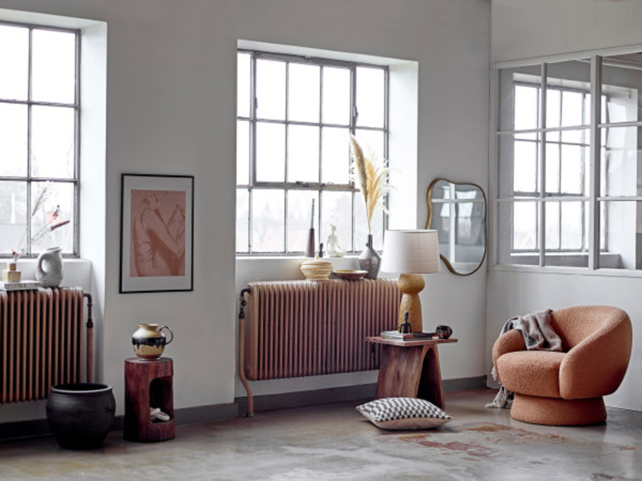 Bloomingville Ted lounge stol - brun Bloomingville Ted lounge stol - brun