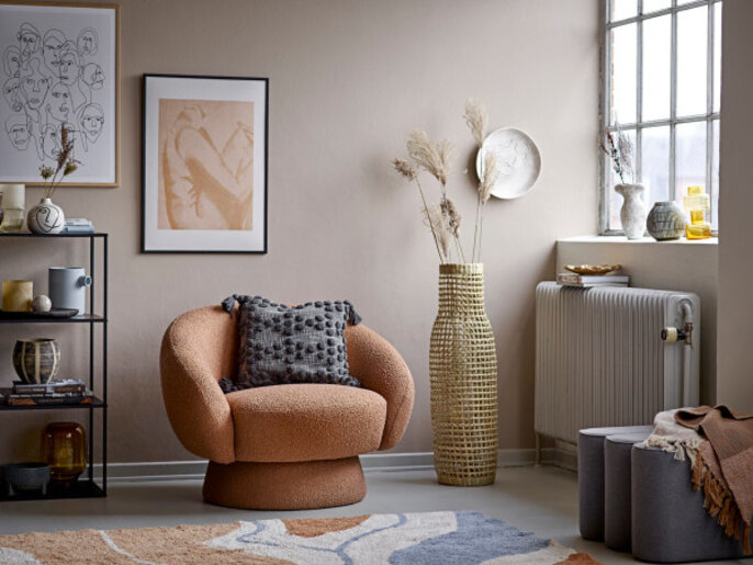 Bloomingville Ted lounge chair - brown Bloomingville Ted lounge chair - brown