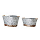 Bloomingville Cimon emmers - set van 2 stuks Bloomingville Cimon emmers - set van 2 stuks