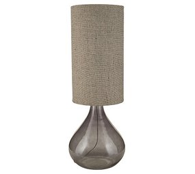 House Doctor Grande lampe à poser verre gris House Doctor Grande lampe à poser verre gris