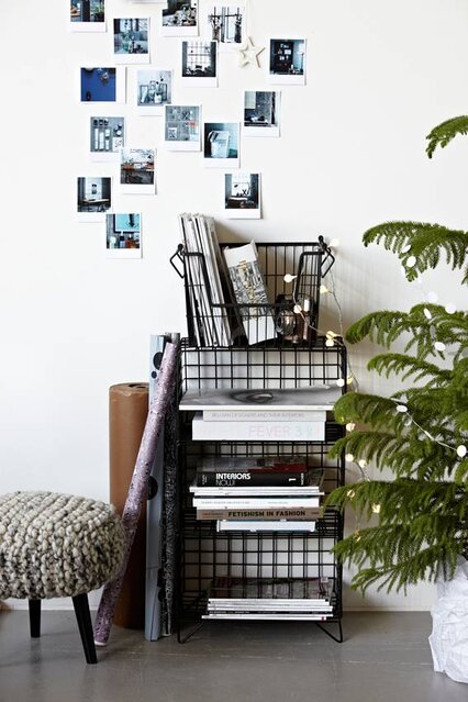 House Doctor TAW set of 6 iron baskets black