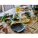 Bloomingville Savanna bord Ø21xH2,5 cm - set van 4 stuks Bloomingville Savanna bord Ø21xH2,5 cm - set van 4 stuks