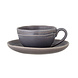 Bloomingville Raben cappuccino kop met schotel - set van 4 stuks Bloomingville Raben cappuccino kop met schotel - set van 4 stuks