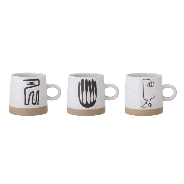 Bloomingville Mug Eliana - lot de 3 pièces