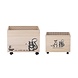 Bloomingville Mini Nonni opbergkisten - set van 2 stuks Bloomingville Mini Nonni opbergkisten - set van 2 stuks