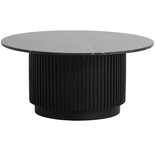 Nordal Erie coffee table - black Ø90cm