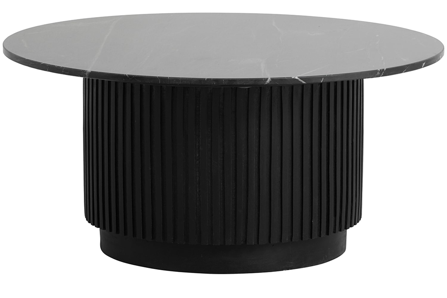 Nordal Erie coffee table - black Ø90cm
