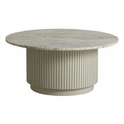 Nordal Table basse Erie - blanc Ø90cm
