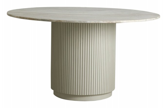 Nordal Table à manger Erie - blanc