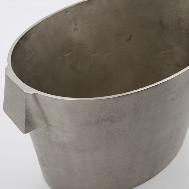 House Doctor Buck vinkylare - borstad silver 32x22x21cm