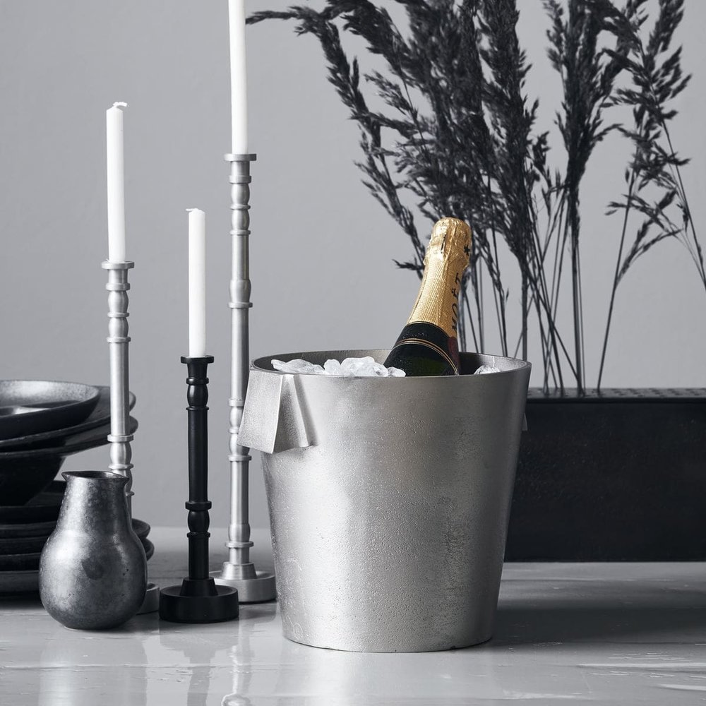 House Doctor Buck wijnkoeler - brushed zilver Ø22cm House Doctor Buck wijnkoeler - brushed zilver Ø22cm