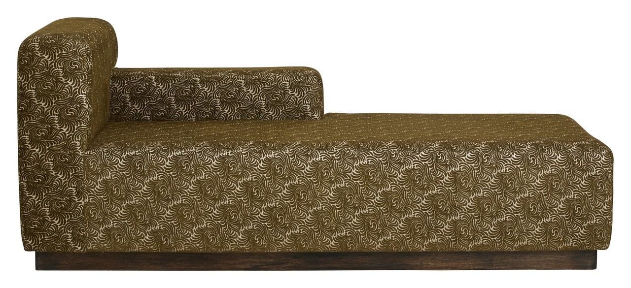 Nordal Amur chaise longue - olijf groen
