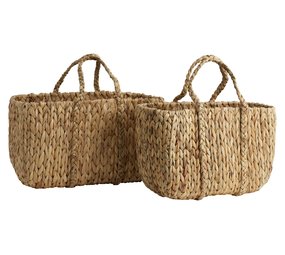 Nordal Cestas / bolsas Osa natural - juego de 2 piezas