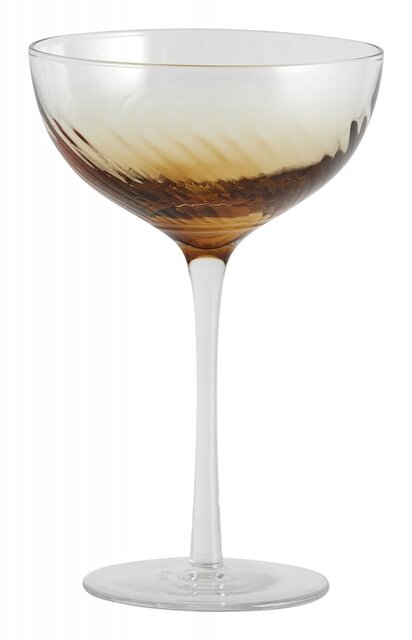 Nordal Garo cocktail glazen amber - set van 8 stuks