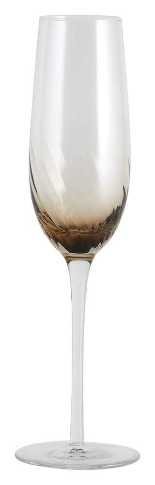 Nordal Copas de champagne garo marrón - juego de 8 piezas