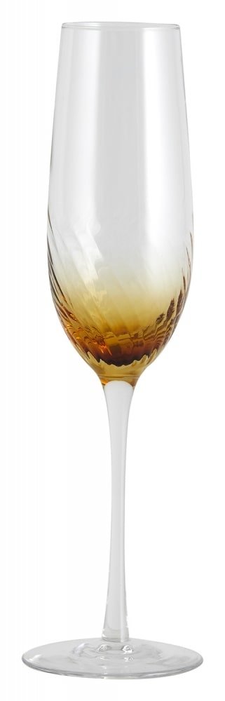 Nordal Garo champagne glazen amber - set van 8 stuks Nordal Garo champagne glazen amber - set van 8 stuks