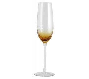 Nordal Garo champagne glazen amber - set van 8 stuks